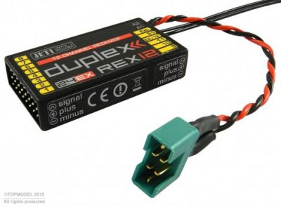 REX 12 EPC Duplex EX 2.4Ghz JETI 12 Voies - R�cepteur - 007RR12 - RR12