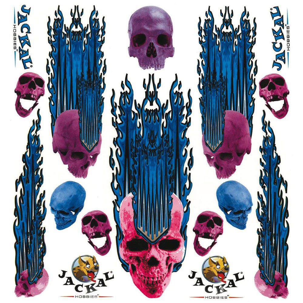AUTOCOLLANT SPEEDING SKULL