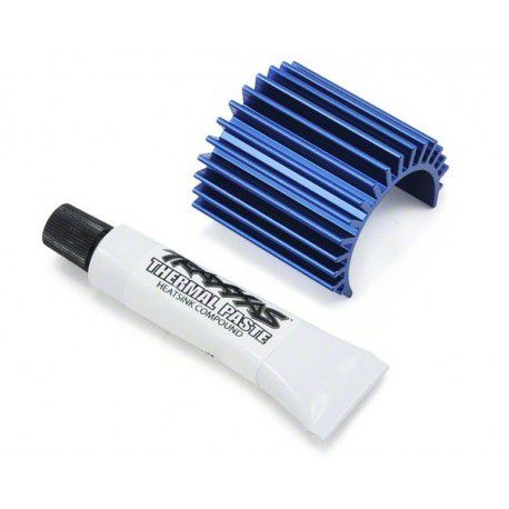 TRAXXAS DISSIPATEUR THERMIQUE ALU BLEU POUR MOTEUR BRUSHLESS VELINEON 380