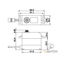 SW-0231MG SAVOX WATERPROOF 6V 15kg/0.17s