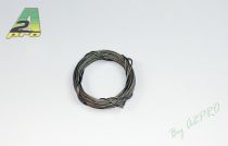 C&acirc;ble acier inox tress&eacute; 0,7mm - 5m
