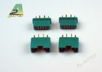 Connecteur 6 p�les m�le+fem (2 paires)