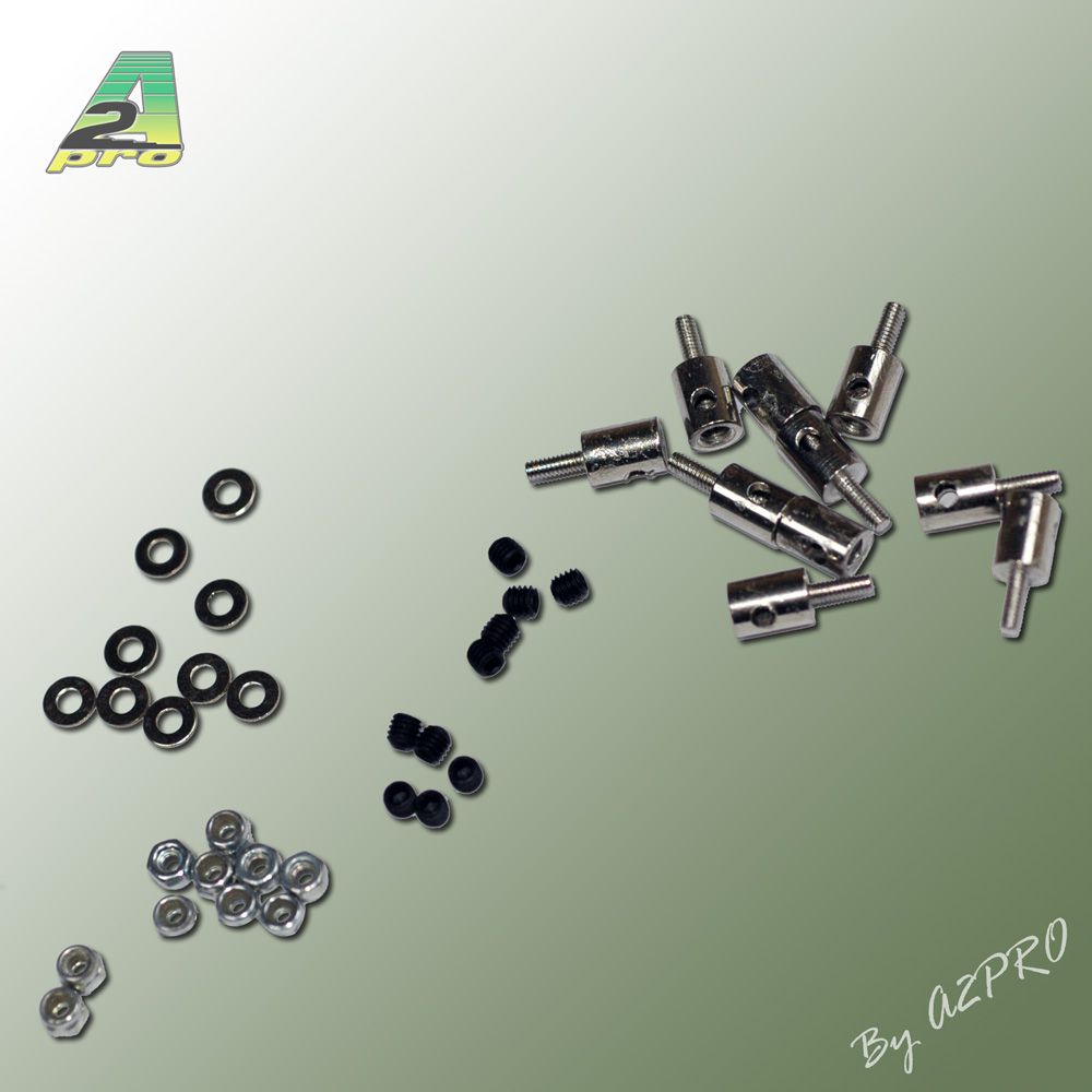 Domino fixation c&agrave;p 2mm / servo (Nylstop M2) (10 pcs)