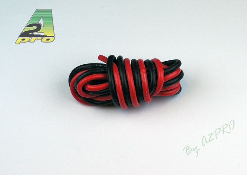 Fil silicone AWG14-2.12&sup2; R+N (2x1m) - A2PRO - 17140