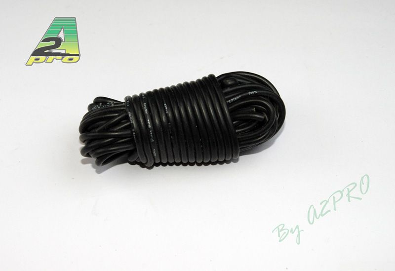 Fil silicone AWG18-0.81&sup2; noir (5m)
