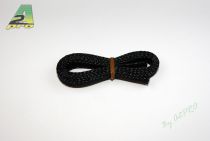 Gaine tress&eacute;e extensible passe-fil noire 8mm (1m) - 170080
