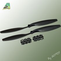 H&eacute;lice Gemfan SF 12x4,5 carbone (2 pcs)