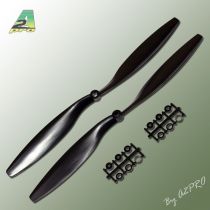 H&eacute;lice Gemfan SF push 12x4,5 noir (2 pcs)