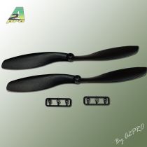 H&eacute;lice Gemfan SF push 8x4,5 noir (2 pcs)