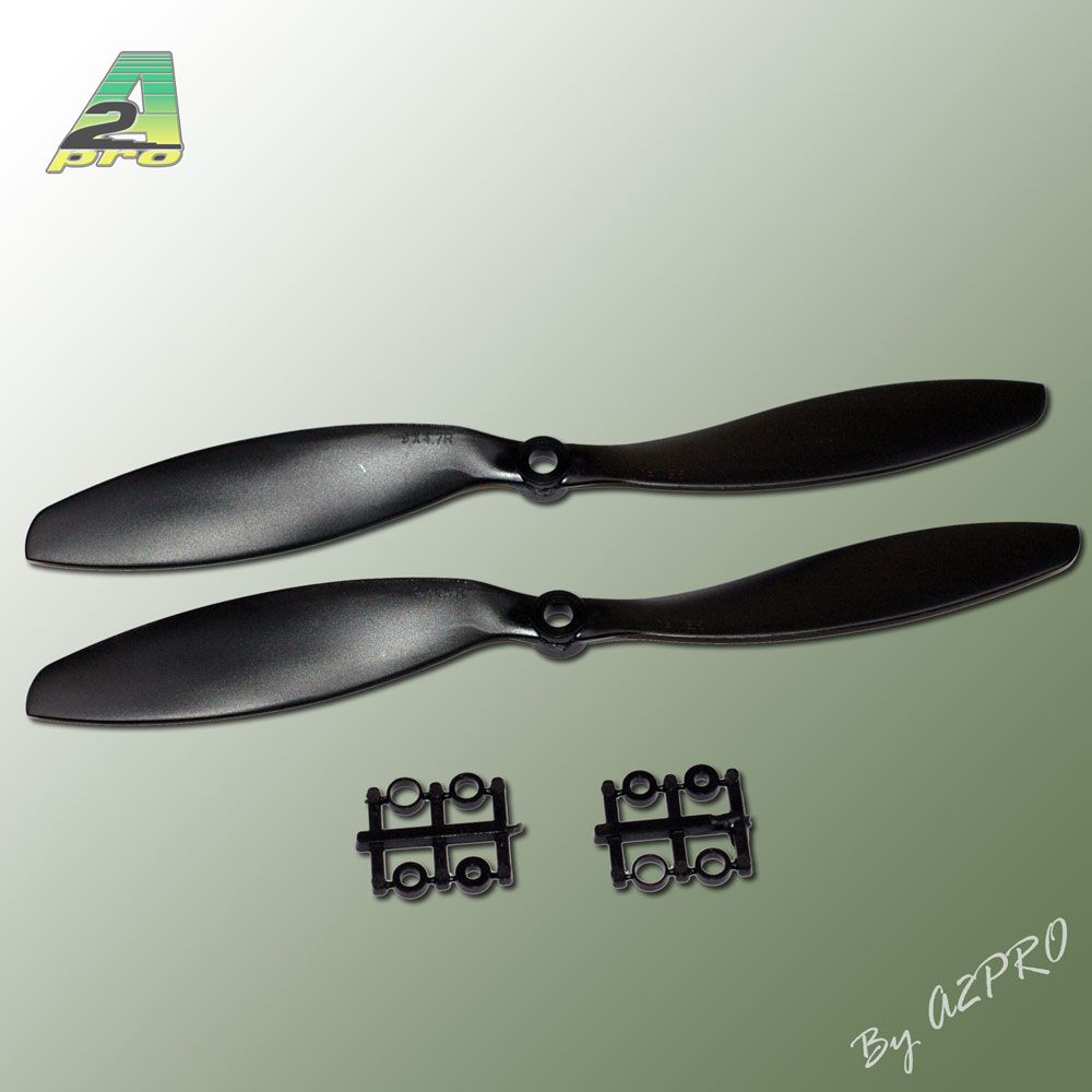 H&eacute;lice Gemfan SF push 9x4,7 noir (2 pcs)