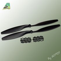 H&eacute;lice Gemfan SF push 12x4,5 carbone (2 pcs)