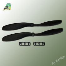 H&eacute;lice Gemfan SF push 8x4,5 carbone (2 pcs)