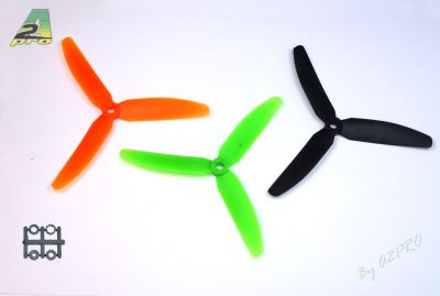H�lice Gemfan Tripale push 5x3 orange (2pcs)