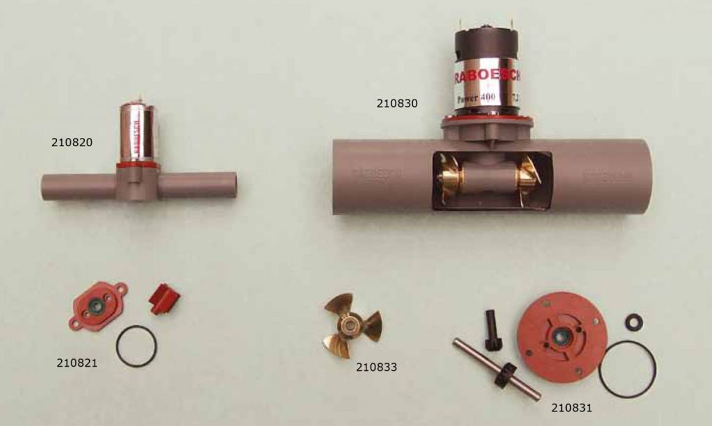 H&eacute;lice laiton 3 pales pour propulseur &eacute;trave