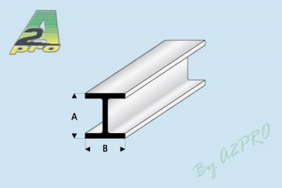 PROFILE EN H 1,5mm/1,5mm BLANC