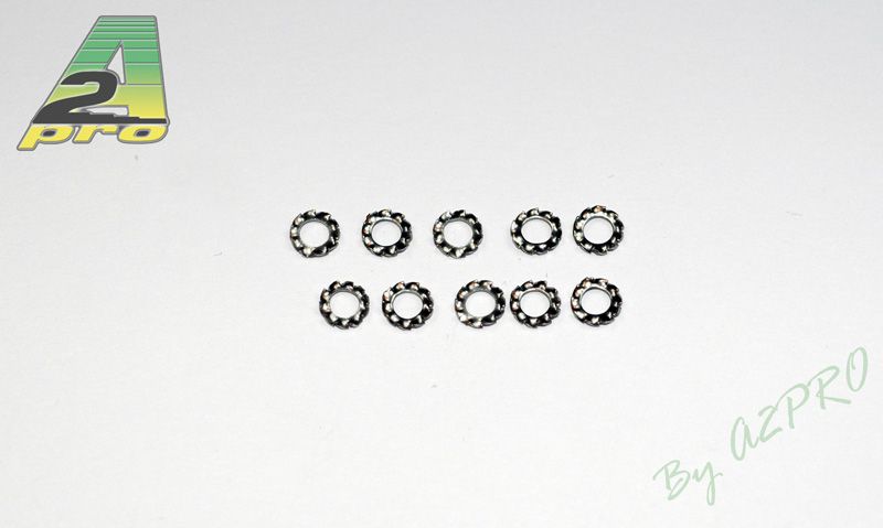 RONDELLES EVENTAIL INOX 4mm (10 p)