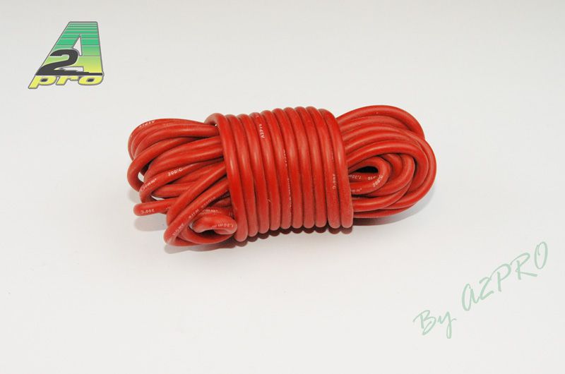 Fil silicone AWG16-1.32&sup2; rouge (100m)