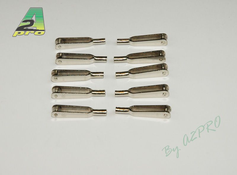 Chape acier nickel&eacute; M2 (100 pcs)