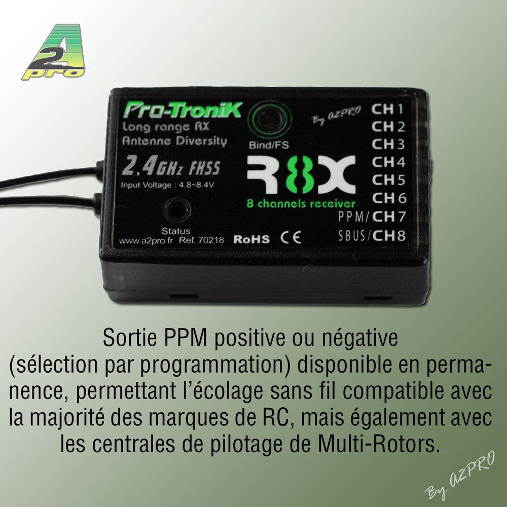 R&eacute;cepteur FHSS 8 voies