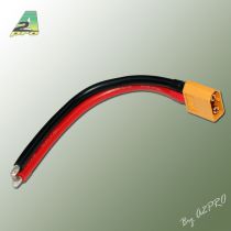 Cordon XT60 m&acirc;le avec fils 12 cm AWG14