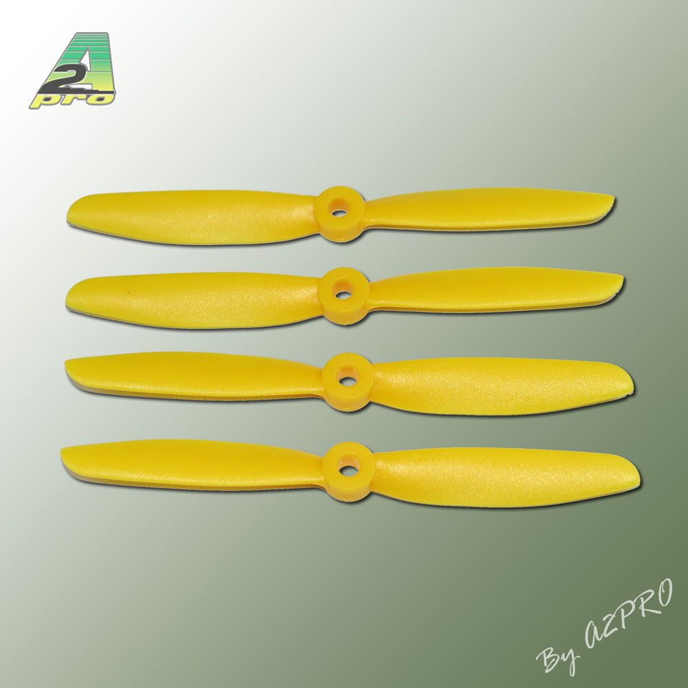 H&eacute;lice PTK (2 paire CW+ CCW)  5x4,5 jaune