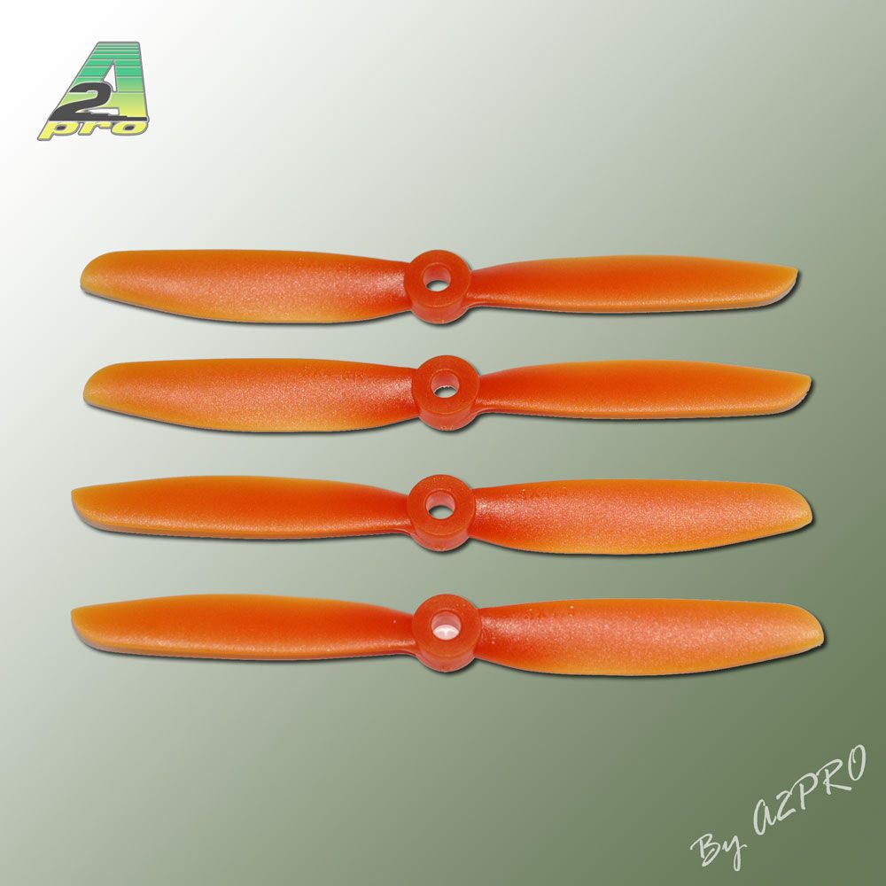 H&eacute;lice PTK (2 paire CW+ CCW)  5x4,5 orange