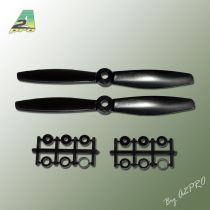 H&eacute;lice Gemfan fibre SF 6x4 demi bullnose noir (2 pcs)