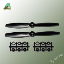 H&eacute;lice Gemfan fibre SF 6x4 push demi bullnose noir (2 pcs)