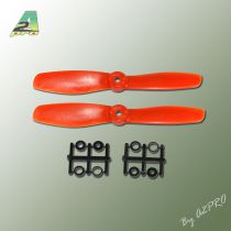 H&eacute;lice Gemfan fibre SF 5x4,5 push demi bullnose orange (2 pcs)