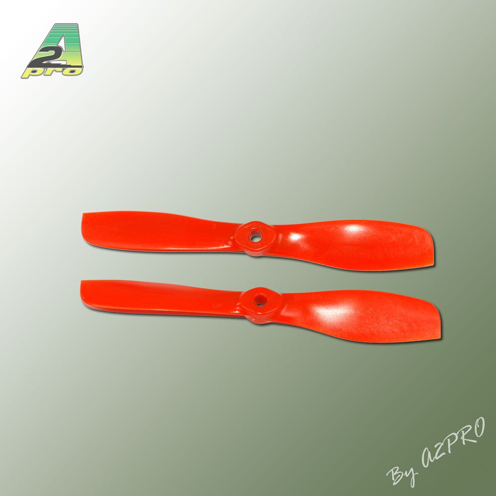H&eacute;lice Gemfan fibre SF 5,5x5 demi bullnose orange (2 pcs)
