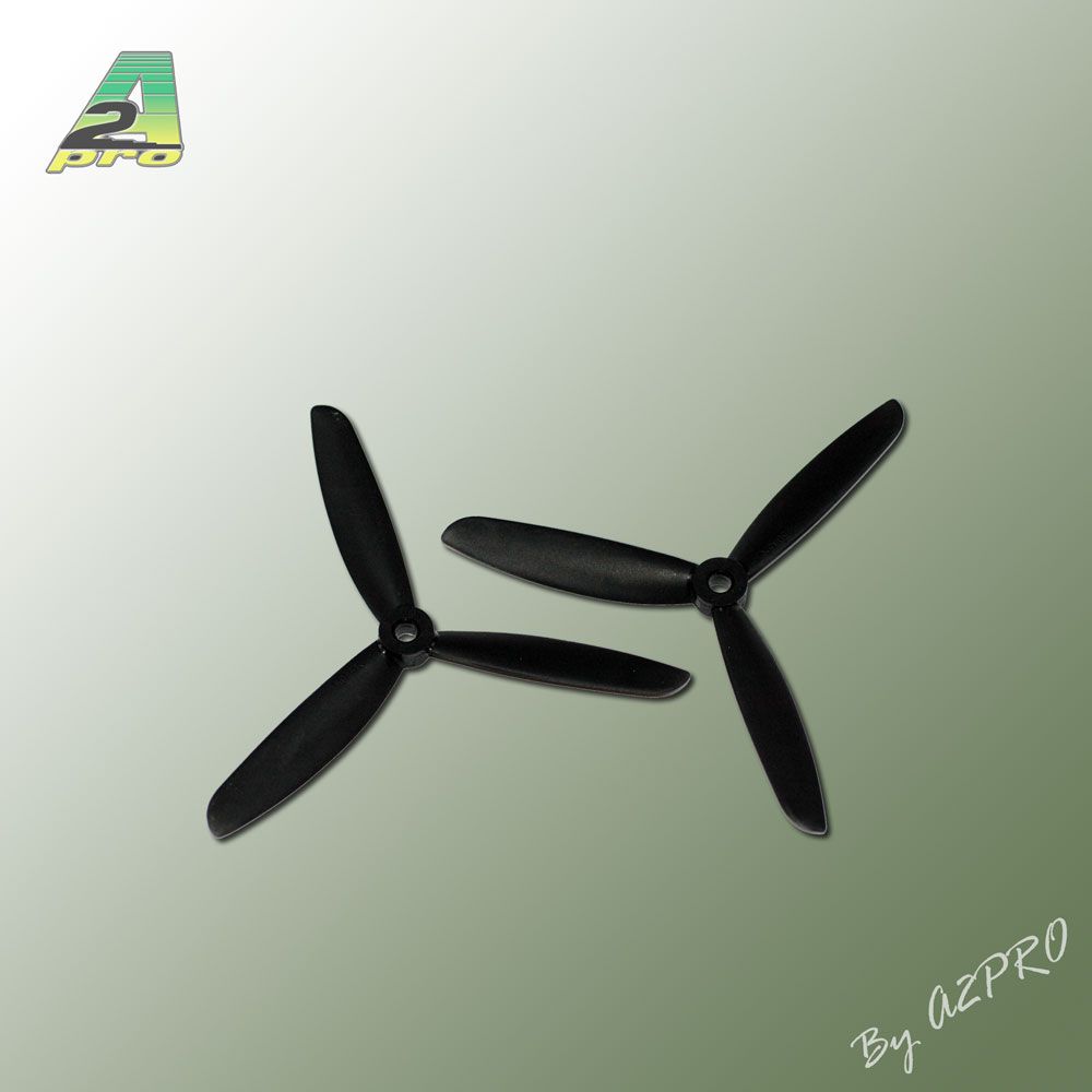 H&eacute;lice Gemfan Tripale  fibre push 5x4,5 noir (2 pcs)