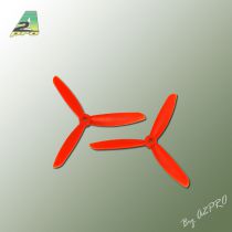 H&eacute;lice Gemfan Tripale  fibre 5x4,5 orange (2 pcs)