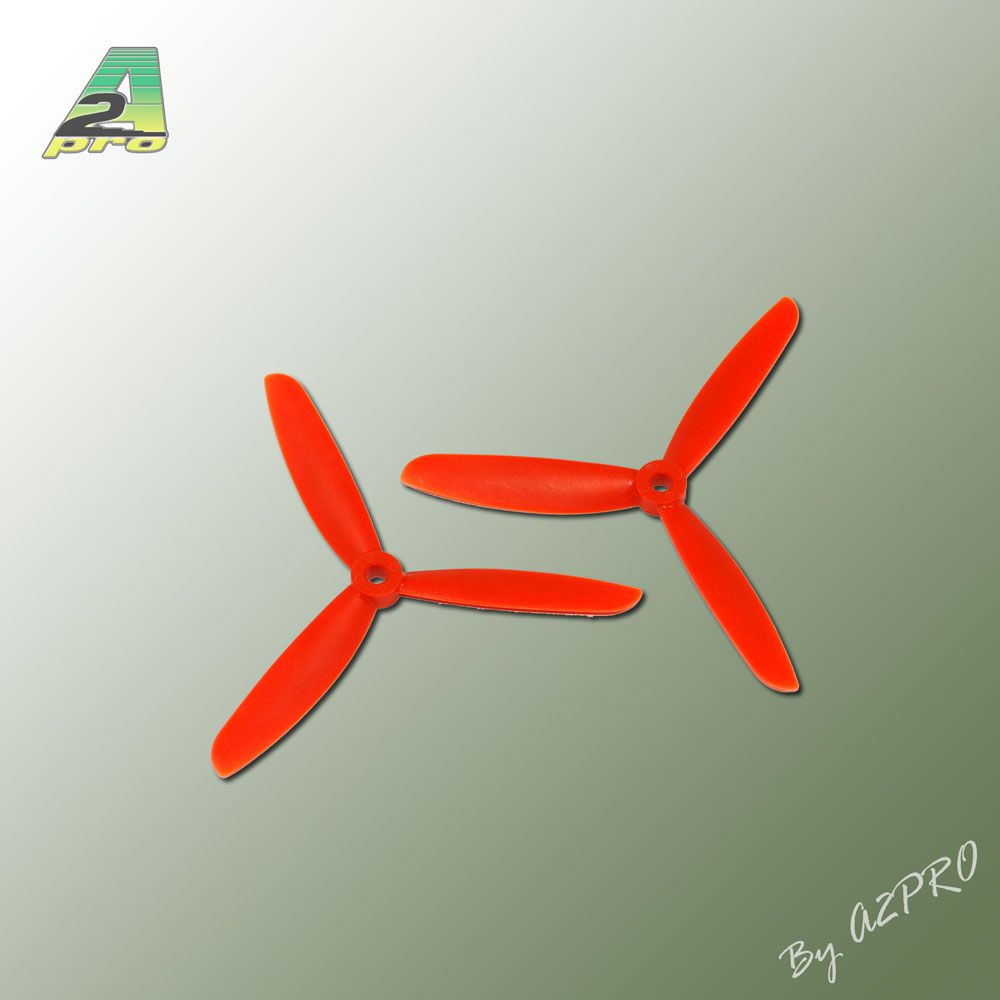 H&eacute;lice Gemfan Tripale  fibre push 5x4,5 orange (2 pcs)