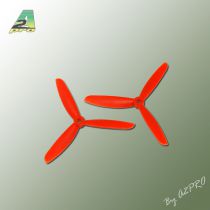 H&eacute;lice Gemfan Tripale  fibre push 5x4,5 orange (2 pcs)