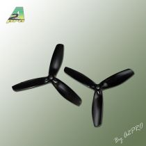H&eacute;lice Gemfan Tripale  PC 5x5 demi bullnose noir (2 pcs)