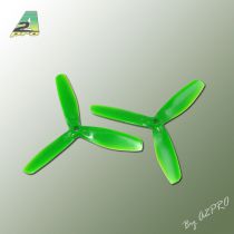H&eacute;lice Gemfan Tripale  fibre 5x5 demi bullnose vert (2 pcs)