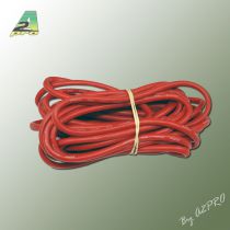 Fil silicone AWG9 - 6.63&sup2; rouge (5m)