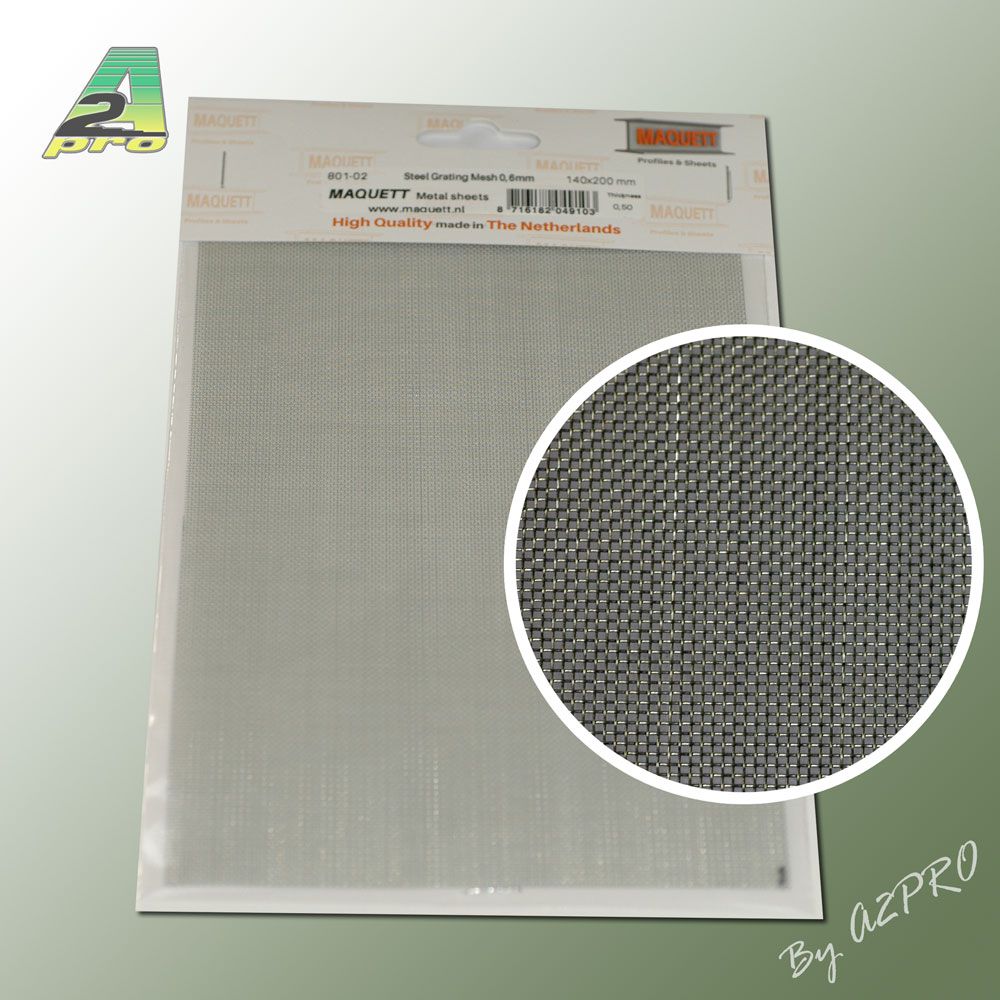 Grille acier galvanis&eacute; 200x140x0,50mm maille de 0,6mm