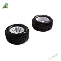 Roue compl�te blanche Monst'it (2 jeux)