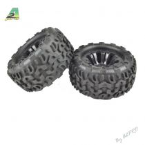 Roue compl�te noire Monst'it (2 jeux)