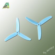 H&eacute;lice Gemfan 5x4 Master 3 blade bleu (2 paires CW+CCW)