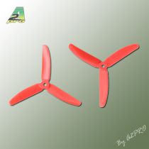 H&eacute;lice Gemfan 5x4 Master 3 blade rouge (2 paires CW+CCW)