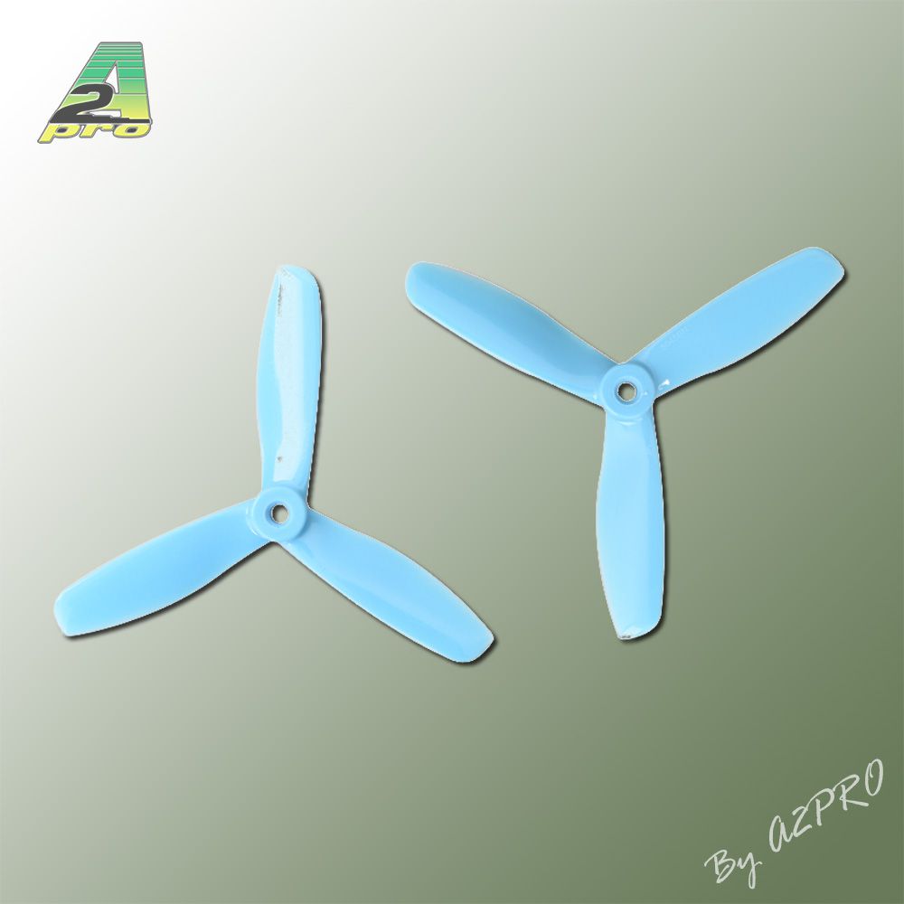 H&eacute;lice Gemfan 5x4,5 Master 3 blade bullnose bleu (2 paires CW+CCW)