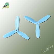 H&eacute;lice Gemfan 5x4,5 Master 3 blade bullnose bleu (2 paires CW+CCW)
