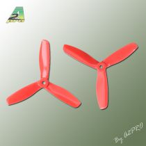 H&eacute;lice Gemfan 5x4,5 Master 3 blade bullnose rouge (2 paires CW+CCW)