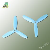 H&eacute;lice Gemfan 5x5 Master 3 blade bullnose bleu (2 paires CW+CCW)