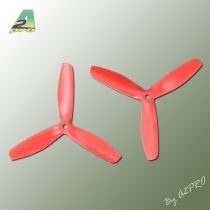 H&eacute;lice Gemfan 5x5 Master 3 blade bullnose rouge (2 paires CW+CCW)