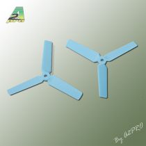 H&eacute;lice Gemfan 5x3D Master 3 blade 3D bleu (2 paires CW+CCW)