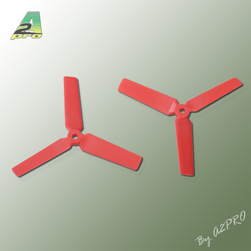 H&eacute;lice Gemfan 5x3D Master 3 blade 3D rouge (2 paires CW+CCW)