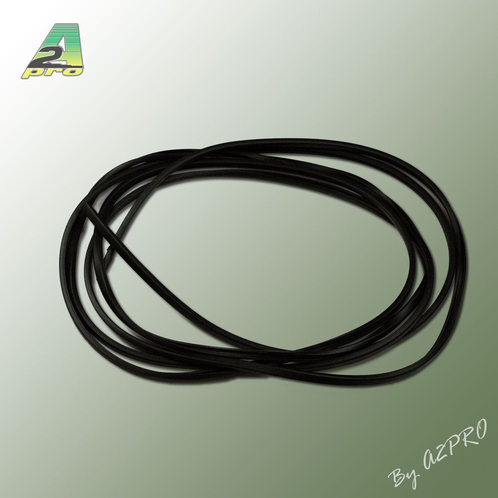 Liston caoutchouc carr&eacute; Ht 4mm Lg 2m
